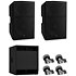 Pack DXR15 MK3 (la paire) + Sub DXS18 MK3 + 4 Roulettes Yamaha