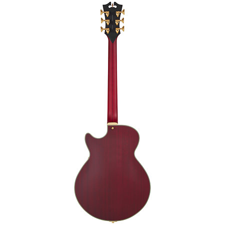 Deluxe SS Baritone Satin Trans Wine D'Angelico
