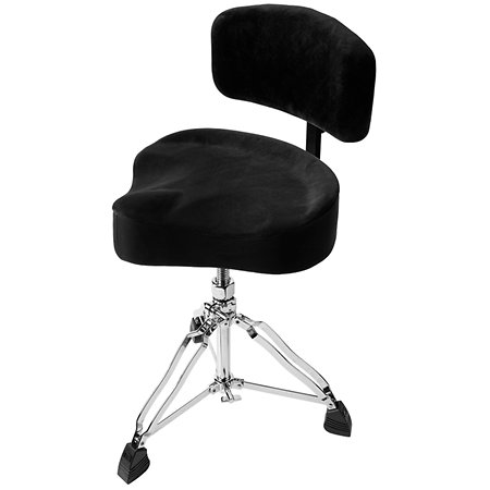 GP-DTH-SSD-BK Siège de batterie assise velours noir Gator