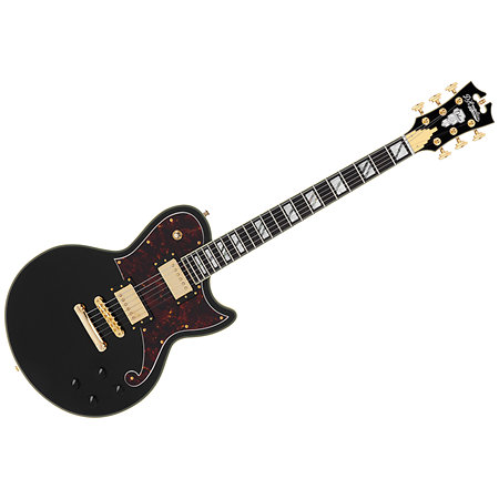 Deluxe Atlantic Solid Black D'Angelico