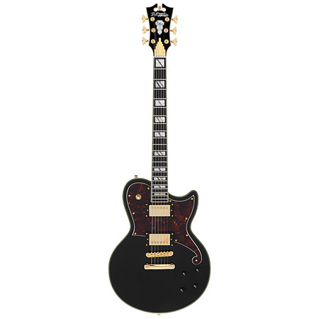 Deluxe Atlantic Solid Black D'Angelico