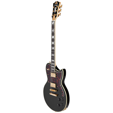 Deluxe Atlantic Solid Black D'Angelico