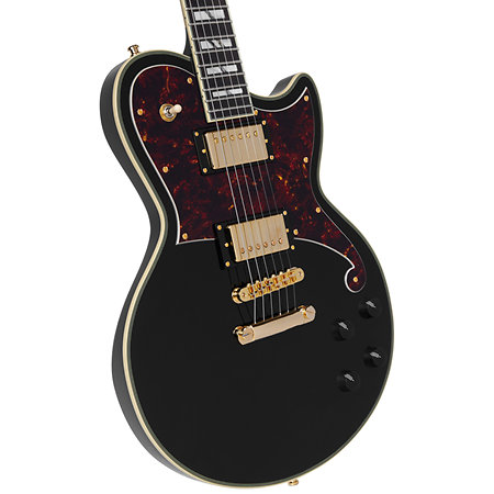 Deluxe Atlantic Solid Black D'Angelico