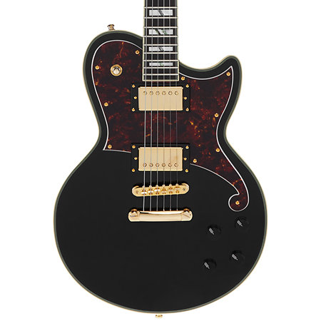 Deluxe Atlantic Solid Black D'Angelico