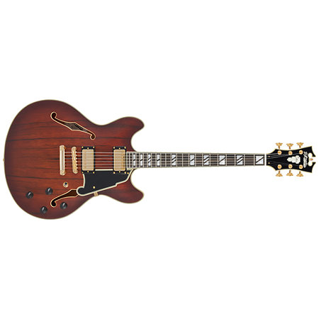 D'Angelico Deluxe DC Satin Brown Burst