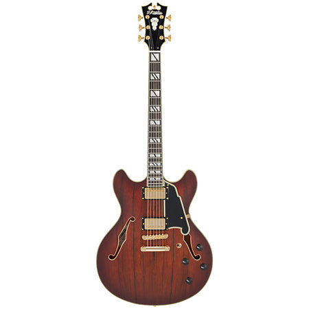 Deluxe DC Satin Brown Burst D'Angelico