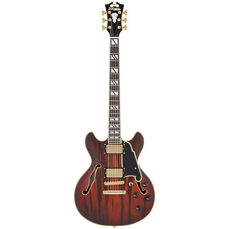 Deluxe Mini DC Satin Brown Burst D'Angelico
