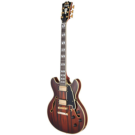Deluxe Mini DC Satin Brown Burst D'Angelico
