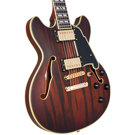 Deluxe Mini DC Satin Brown Burst D'Angelico