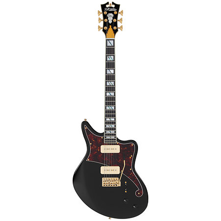Deluxe Bedford Solid Black D'Angelico