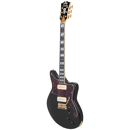 Deluxe Bedford Solid Black D'Angelico