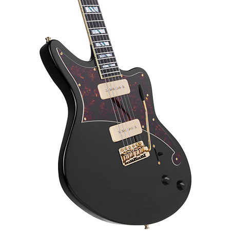 Deluxe Bedford Solid Black D'Angelico