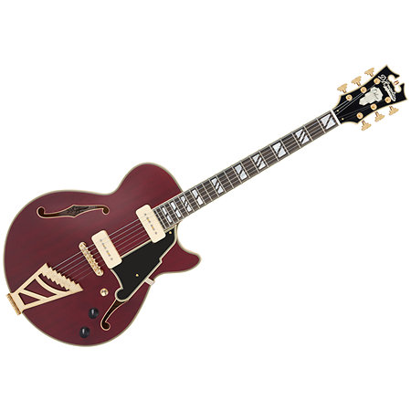 D'Angelico Deluxe SS Satin Trans Wine