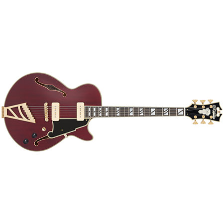 D'Angelico Deluxe SS Satin Trans Wine