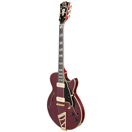 Deluxe SS Satin Trans Wine D'Angelico
