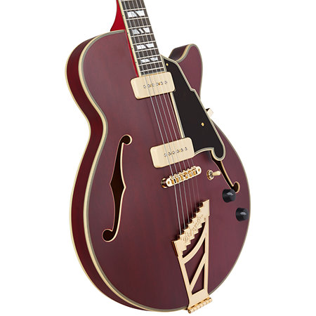 Deluxe SS Satin Trans Wine D'Angelico