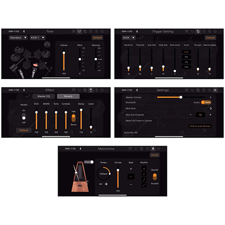 Pack DM-110 + Baguettes + Siège NUX