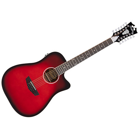 D'Angelico Premier Bowery Trans Black Cherry Burst