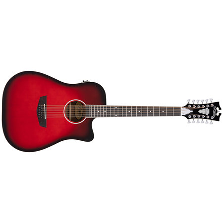 D'Angelico Premier Bowery Trans Black Cherry Burst