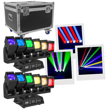 Mac Mah Pack Wave 660 Pix (la paire) + Flightcase 2in1