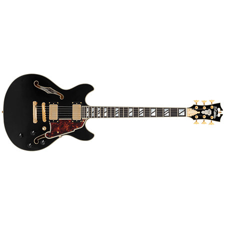 D'Angelico Excel Mini DC Solid Black