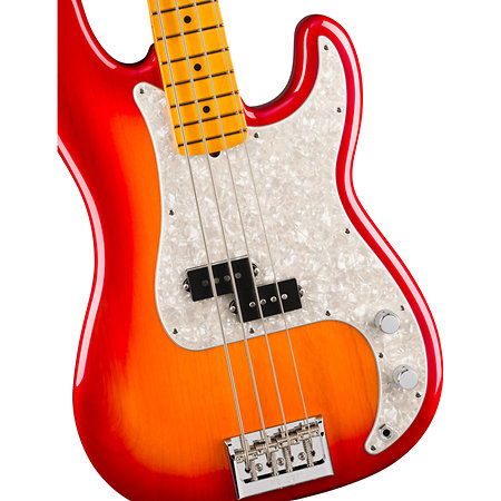 American Professional Precision Bass Maple Aged Cherry Burst Fender