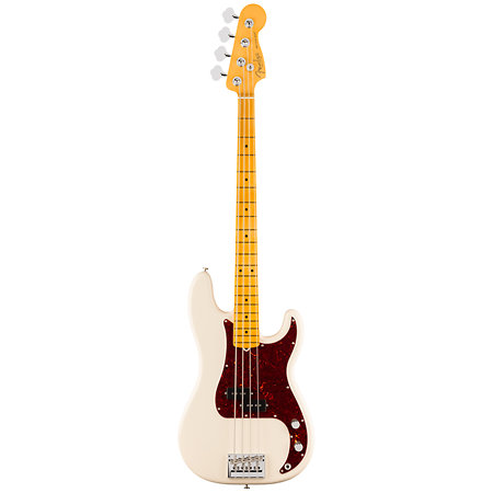 American Professional Precision Bass Maple Olympic White Fender