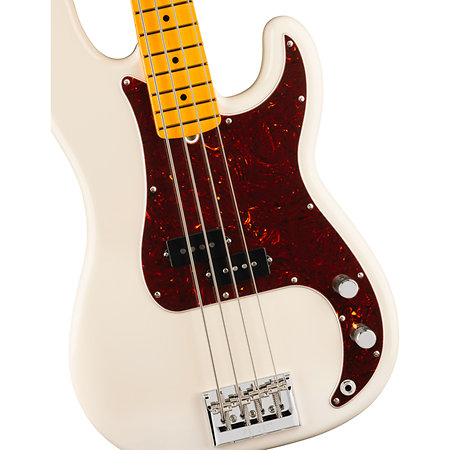 American Professional Precision Bass Maple Olympic White Fender