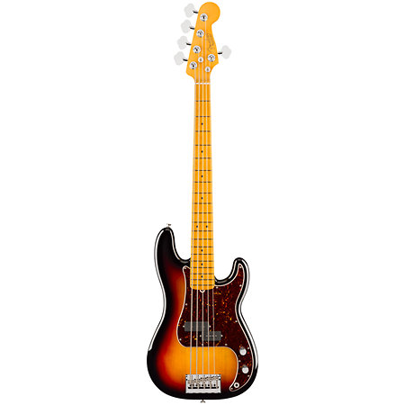 American Professional Precision Bass V Maple 3-Color Sunburst Fender