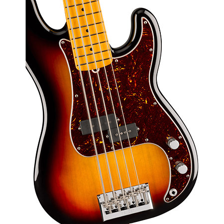American Professional Precision Bass V Maple 3-Color Sunburst Fender