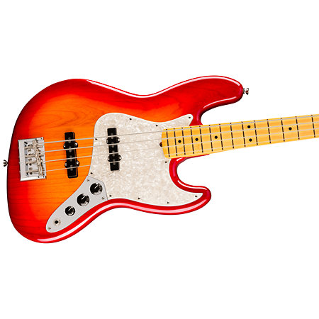 American Professional Jazz Bass Maple Aged Cherry Burst Fender