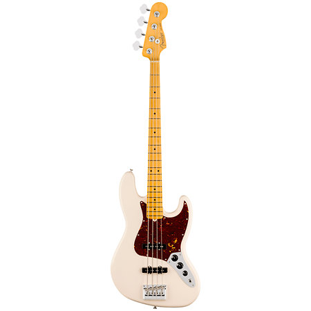 American Professional Jazz Bass Maple Olympic White Fender