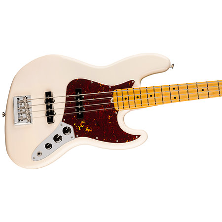 American Professional Jazz Bass Maple Olympic White Fender