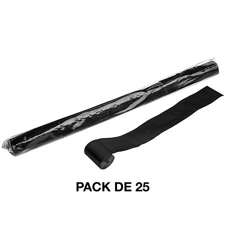 MAGIC FX Stadium Streamers Noir 20 m x 5 cm (Pack de 25)