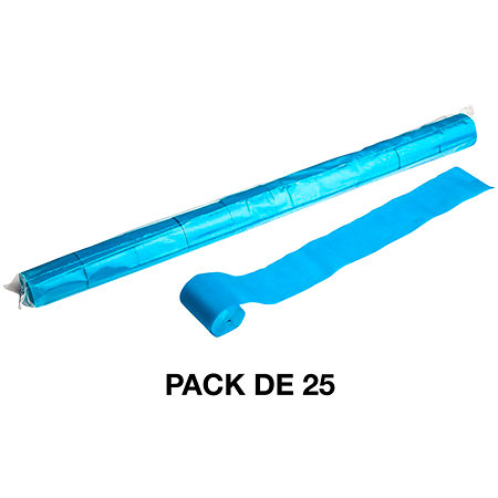 MAGIC FX Stadium Streamers Bleu clair 20 m x 5 cm (Pack de 25)