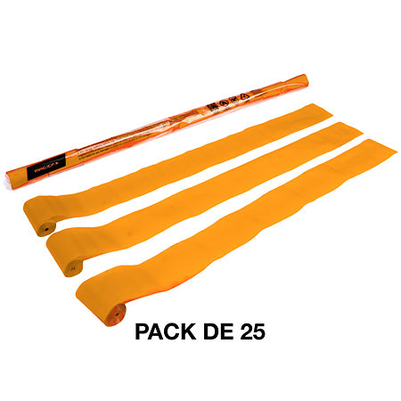 MAGIC FX Stadium Streamers Orange 20 m x 5 cm (Pack de 25)