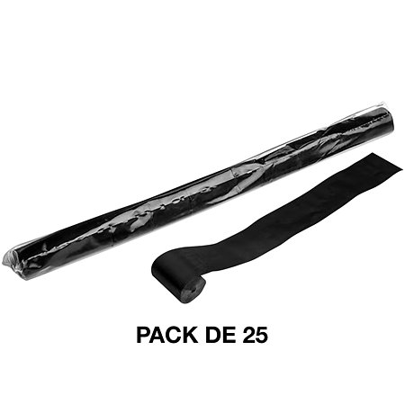 MAGIC FX Stadium Streamers Noir 20 m x 5 cm (Pack de 25)