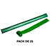 Stadium Streamers Vert foncé 20 m x 2,5 cm (Pack de 25) MAGIC FX
