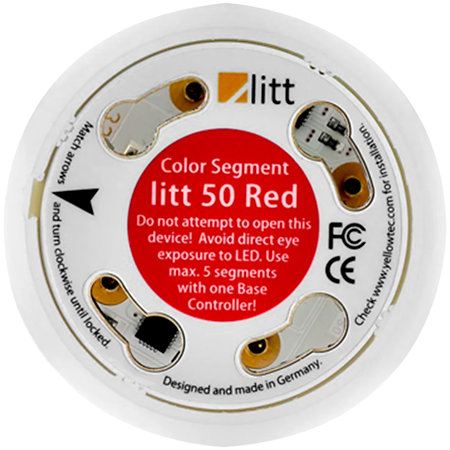 Yellowtec Litt color 50/22 mm rouge gamme Black YT9801