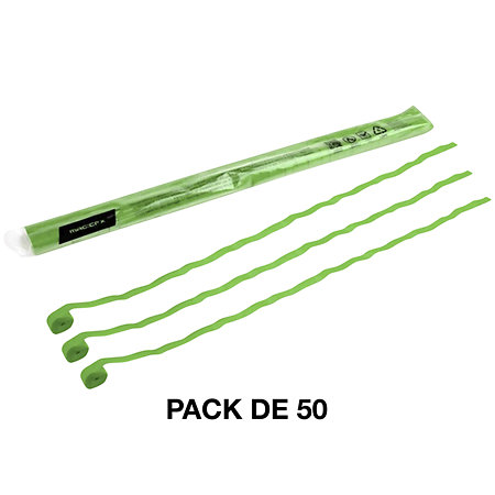 MAGIC FX Streamers papier Vert clair 5 m x 0,85 cm (Pack de 50)