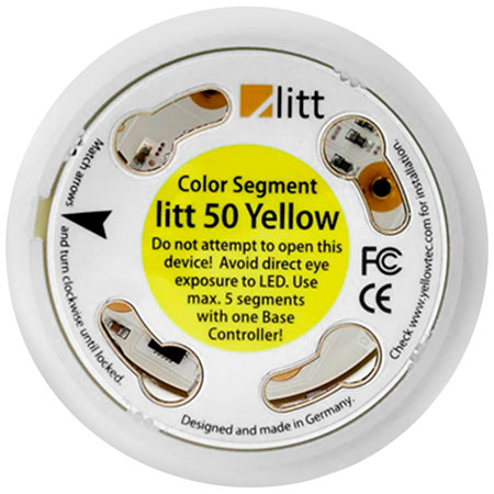Yellowtec Litt color 50/22 mm jaune gamme Black YT9803