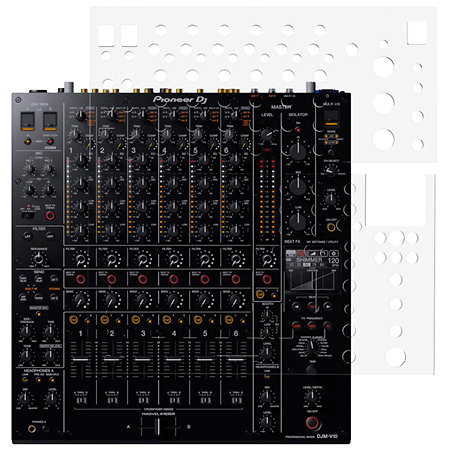TOPDJSKIN PIONEER DJM V10 LF Skin transparent