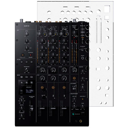 PIONEER DJM V5 Skin transparent TOPDJSKIN