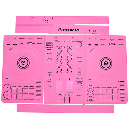 PIONEER DDJ FLX4 Pink Adhesive TOPDJSKIN