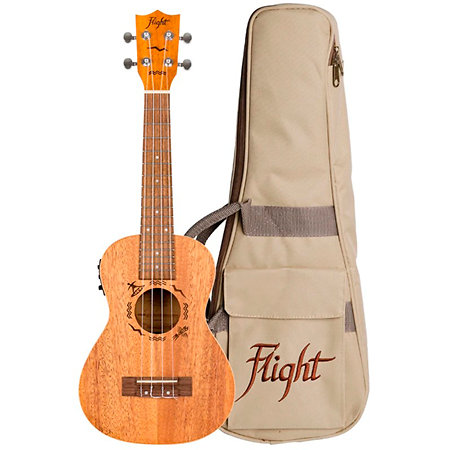 DUC323Q Electro-Acoustic Mahogany + Housse Flight
