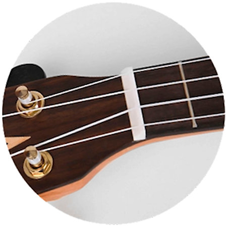 DUC410 Quilted Ash Concert + Housse Flight