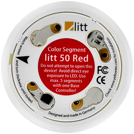 Yellowtec Litt color 50/22 mm rouge gamme alu YT9201