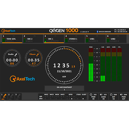 Oxygen 1000 Rack Axel Technology
