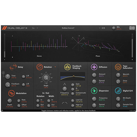 UVI Dual Delay X (Licence téléchargeable)