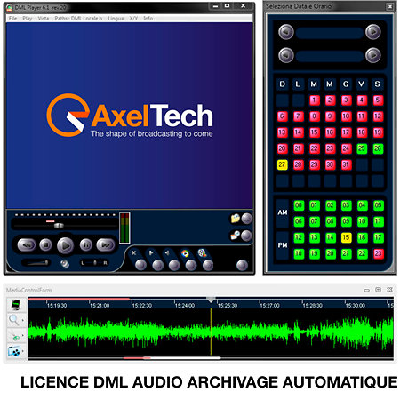 Axel Technology Licence DML Audio archivage automatique
